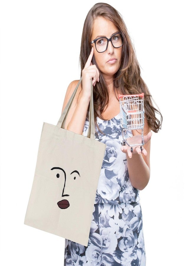 SimautHawk2 Pack Canvas Tote Bag, Blank Tote Bags, Canvas, Grocery Bags, for DIY Activity Plain Tote Bag (2, Beige, 14 * 16.4Inches) - Image 5